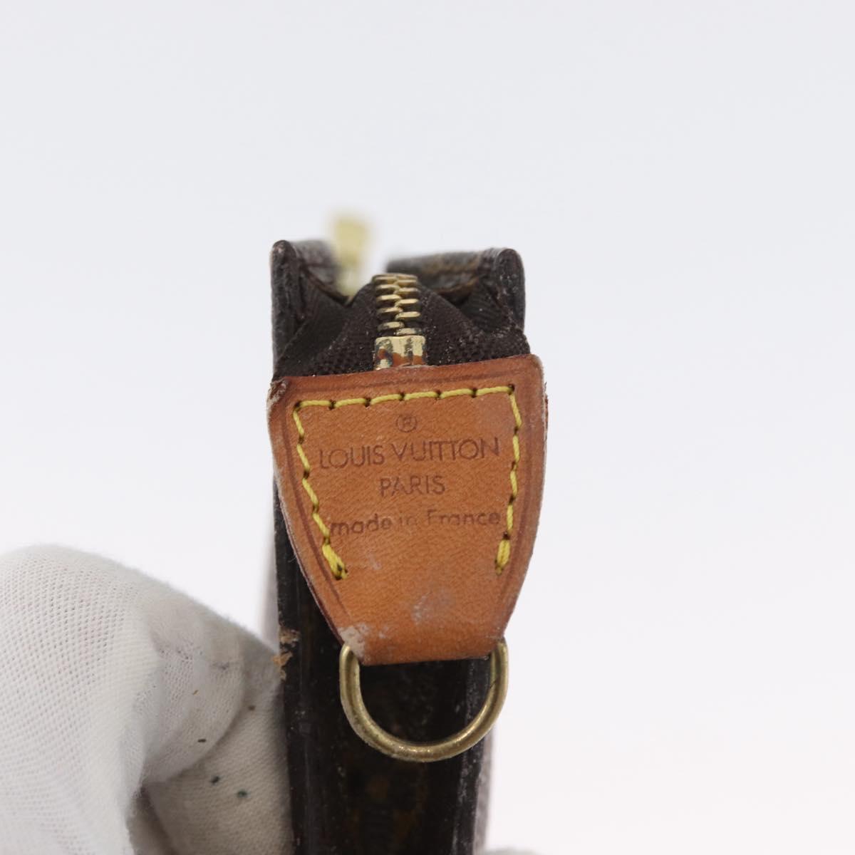 LOUIS VUITTON Monogram Bucket GM Accessory Pouch LV Auth BA10993