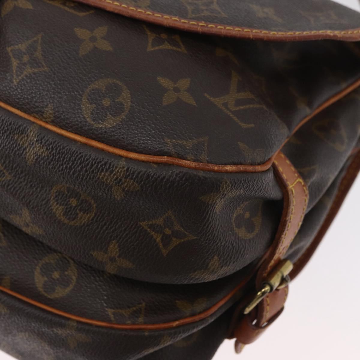 LOUIS VUITTON Monogram Saumur 30 Shoulder Bag M42256 LV Auth BA10996