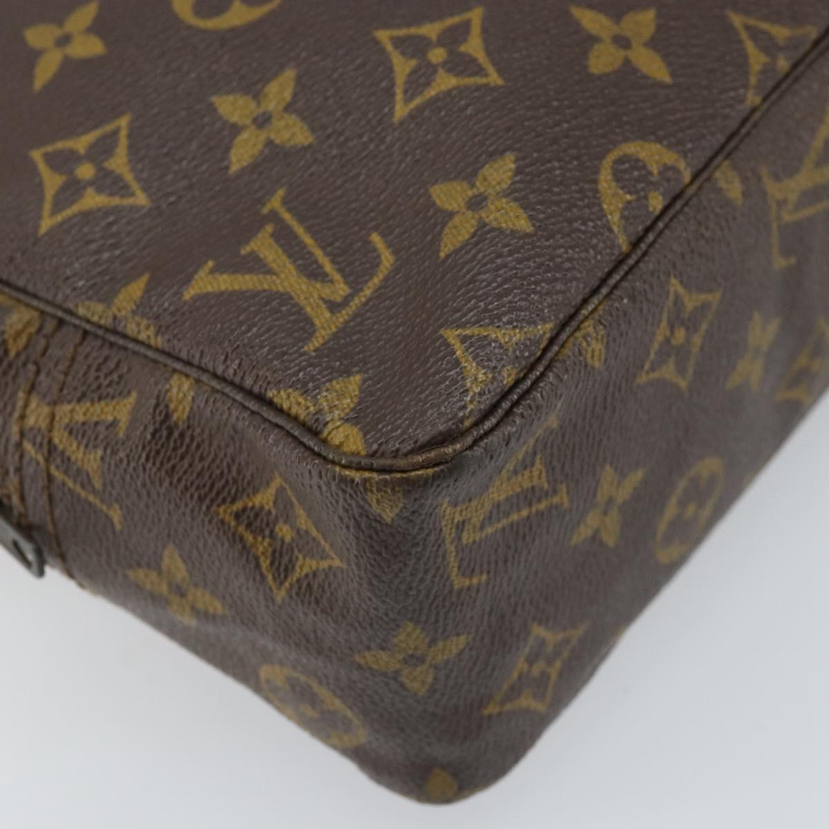 LOUIS VUITTON Monogram Trousse Toilette 28 Clutch Bag M47522 LV Auth BA10997