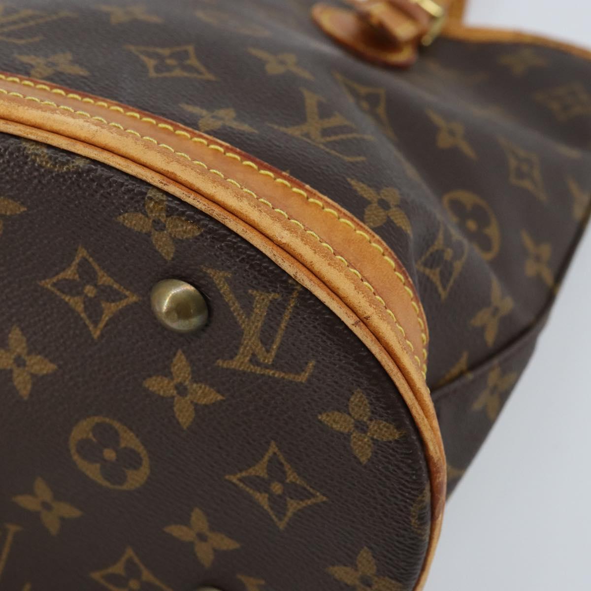 LOUIS VUITTON Monogram Bucket PM Shoulder Bag M42238 LV Auth BA11001