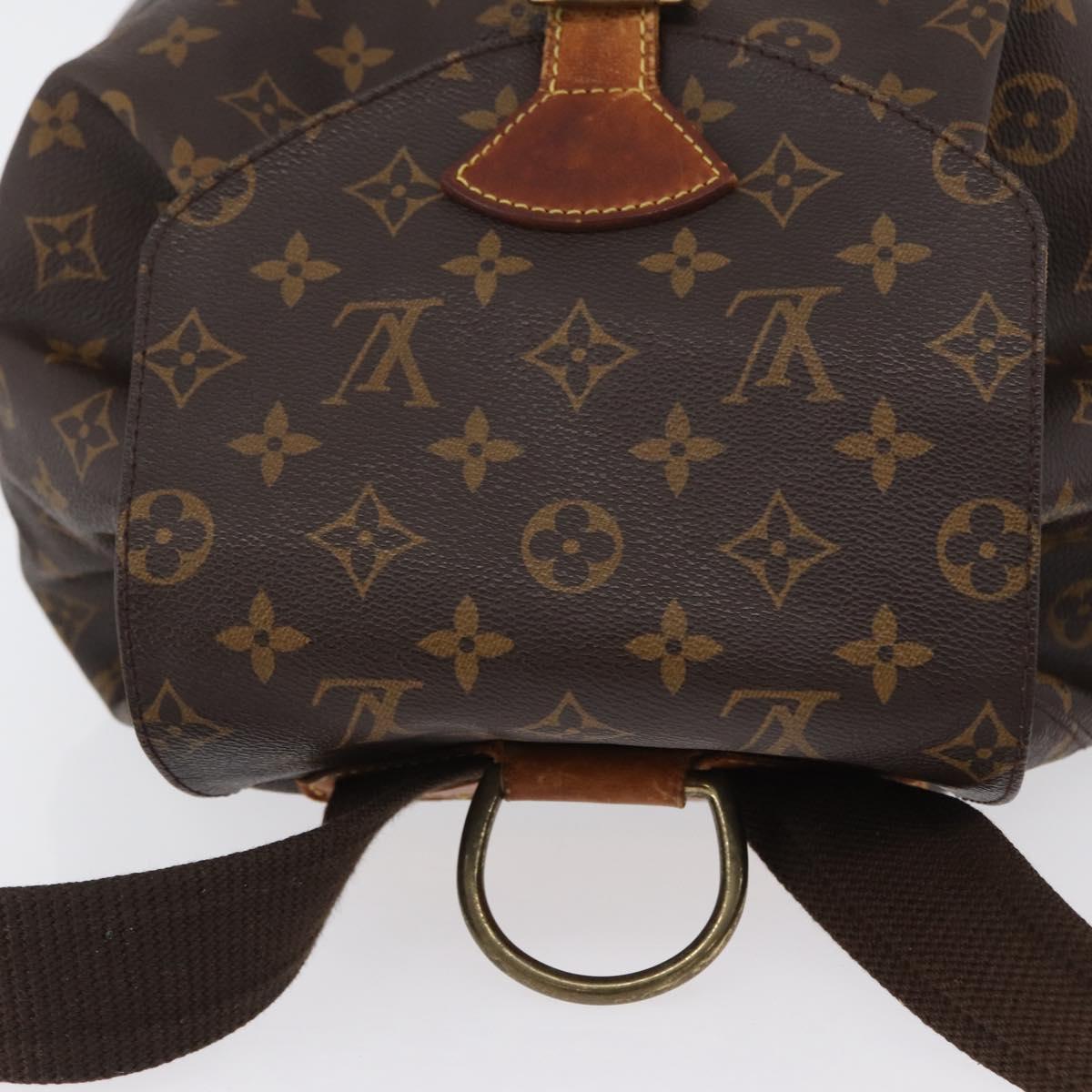 LOUIS VUITTON Monogram Montsouris GM Backpack M51135 LV Auth BA11002