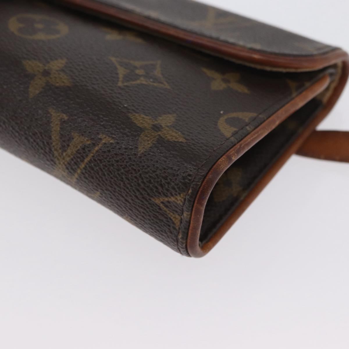 LOUIS VUITTON Monogram Pochette Florentine Waist bag M51855 LV Auth BA11005