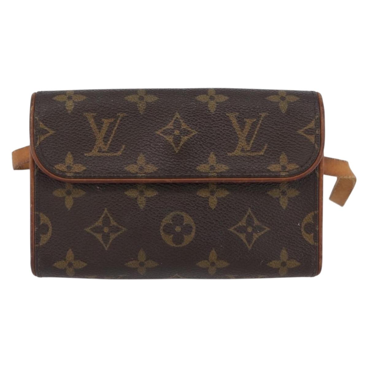 LOUIS VUITTON Monogram Pochette Florentine Waist bag M51855 LV Auth BA11005