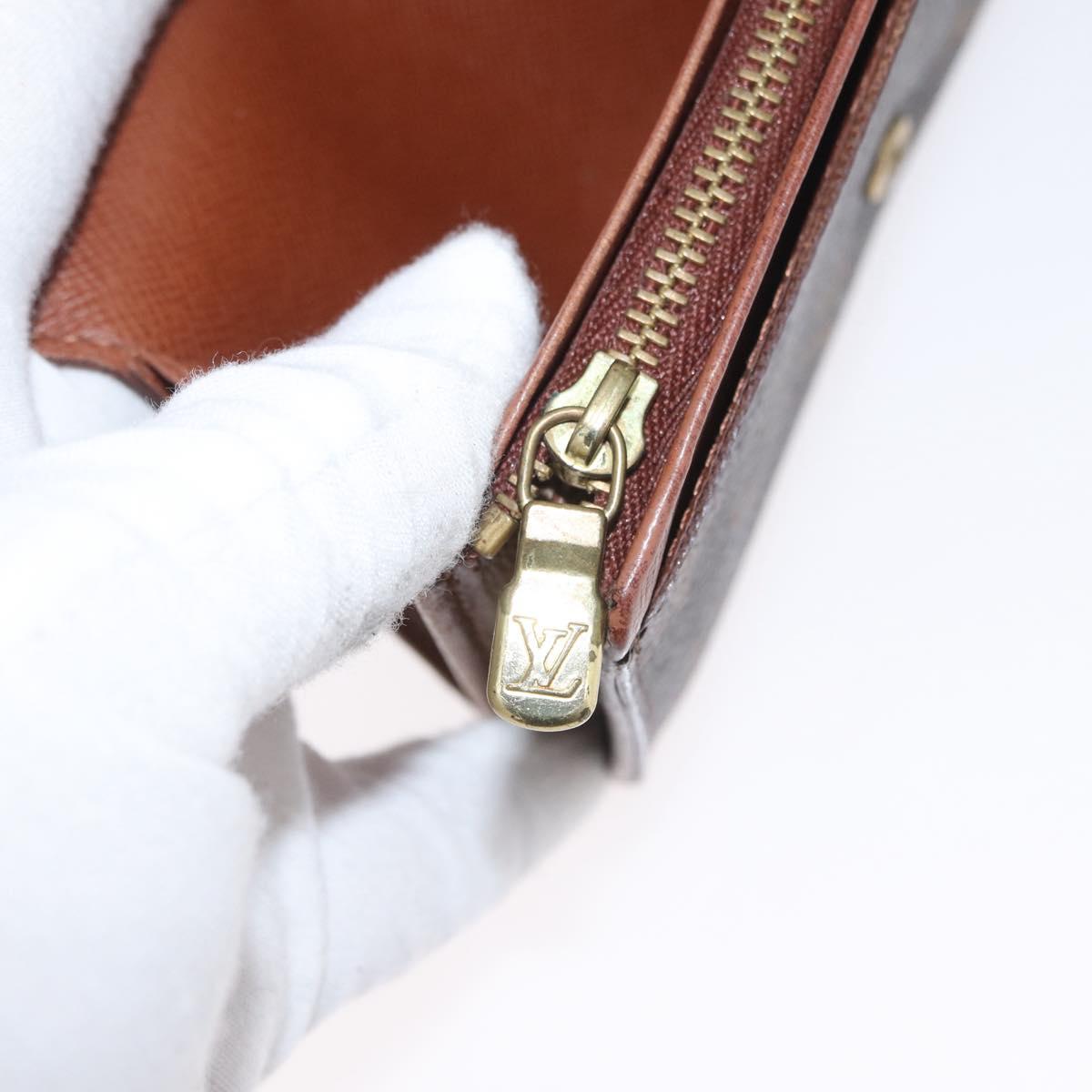 LOUIS VUITTON Monogram Porte Monnaie Billets Tresor Wallet M61730 Auth BA11009