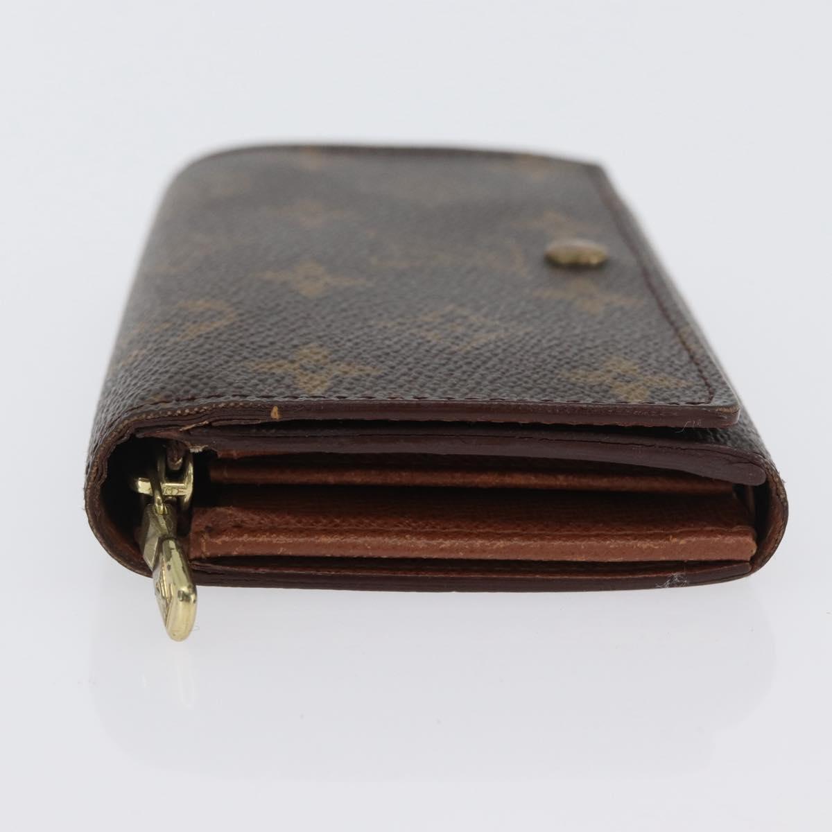 LOUIS VUITTON Monogram Porte Monnaie Billets Tresor Wallet M61730 Auth BA11009