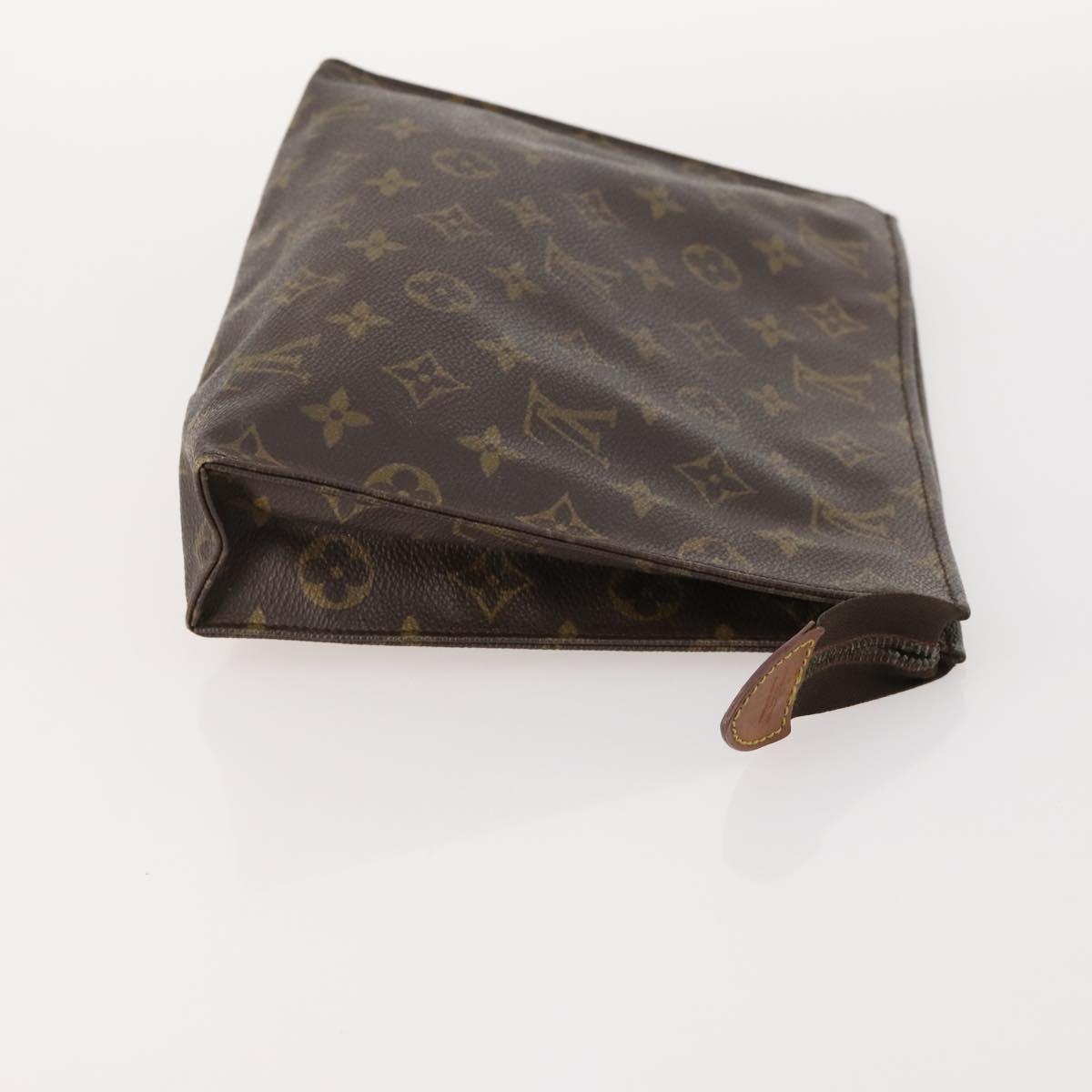 LOUIS VUITTON Monogram Poche Toilette 26 Pouch 2 Set M47542 LV Auth BA11016