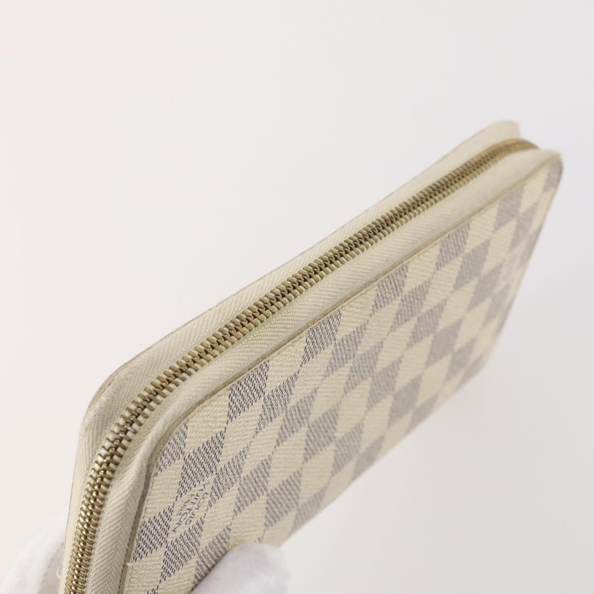 LOUIS VUITTON Monogram Damier Azur Wallet 4 Set LV Auth BA11025