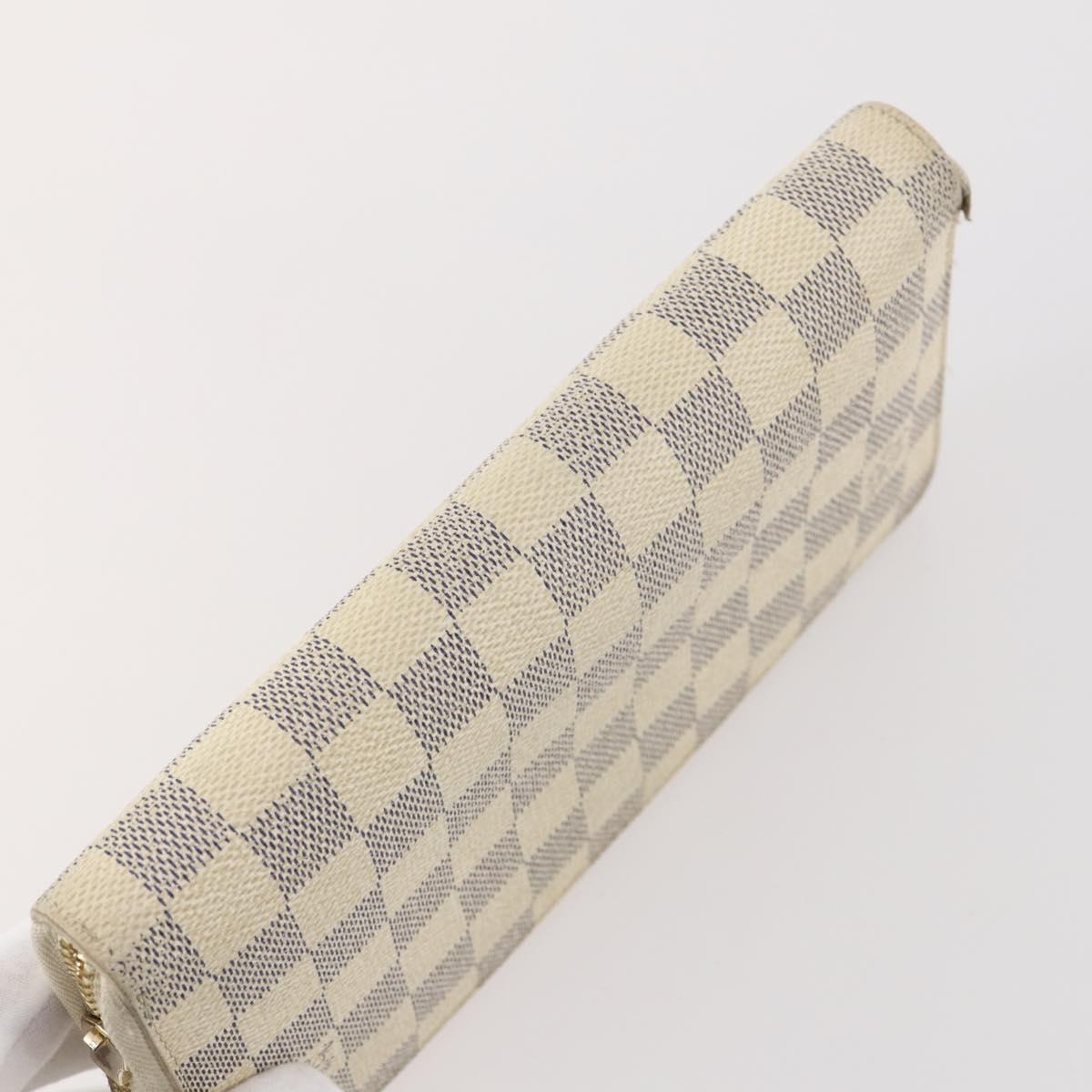 LOUIS VUITTON Monogram Damier Azur Wallet 4 Set LV Auth BA11025