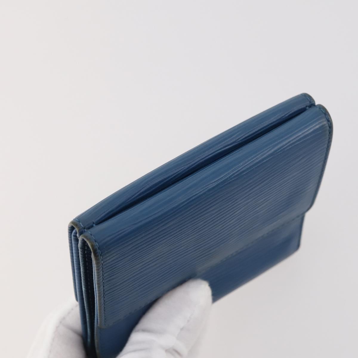 LOUIS VUITTON Epi Vernis Wallet Leather 4 Set Blue Black Red LV Auth BA11026