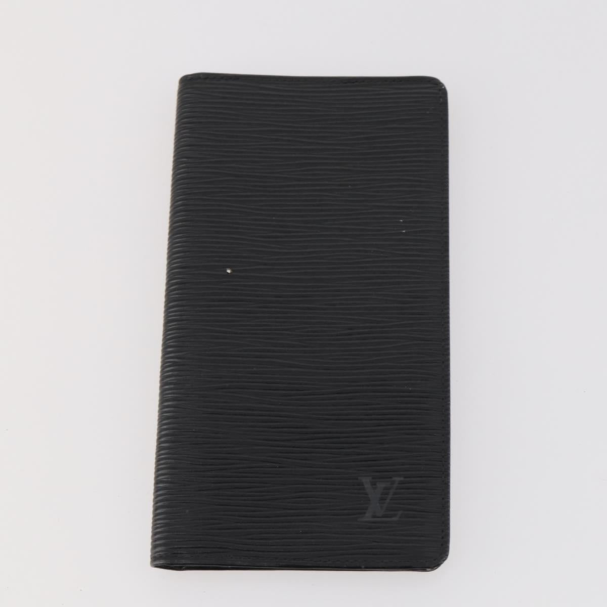 LOUIS VUITTON Epi Vernis Wallet Leather 4 Set Blue Black Red LV Auth BA11026