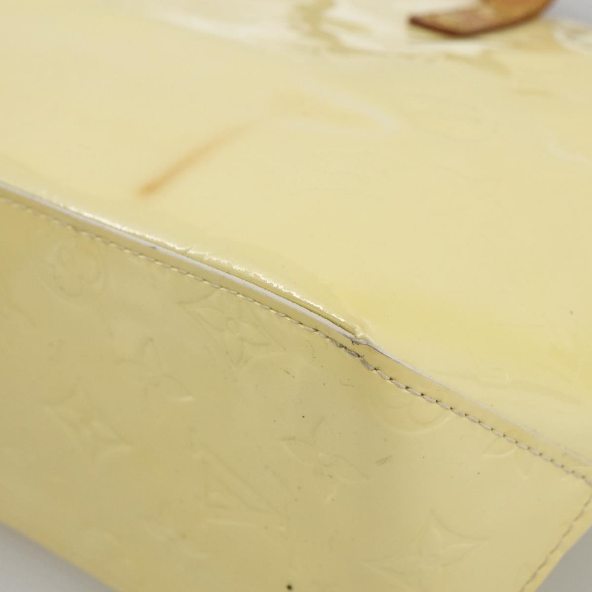 LOUIS VUITTON Monogram Vernis Reade PM Hand Bag Perle M91336 LV Auth BA11033