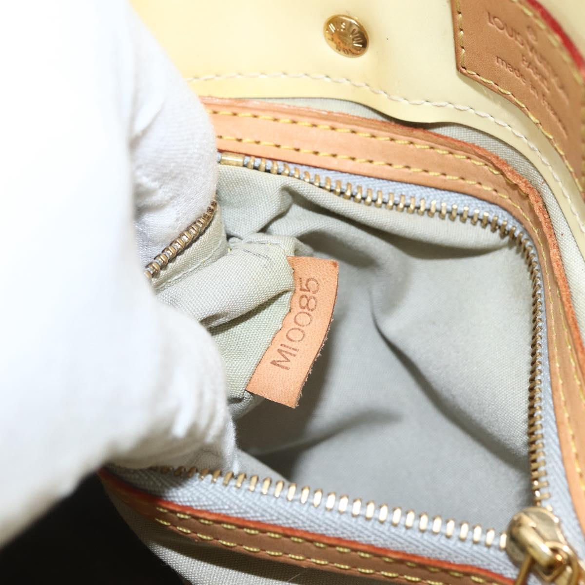 LOUIS VUITTON Monogram Vernis Reade PM Hand Bag Perle M91336 LV Auth BA11033