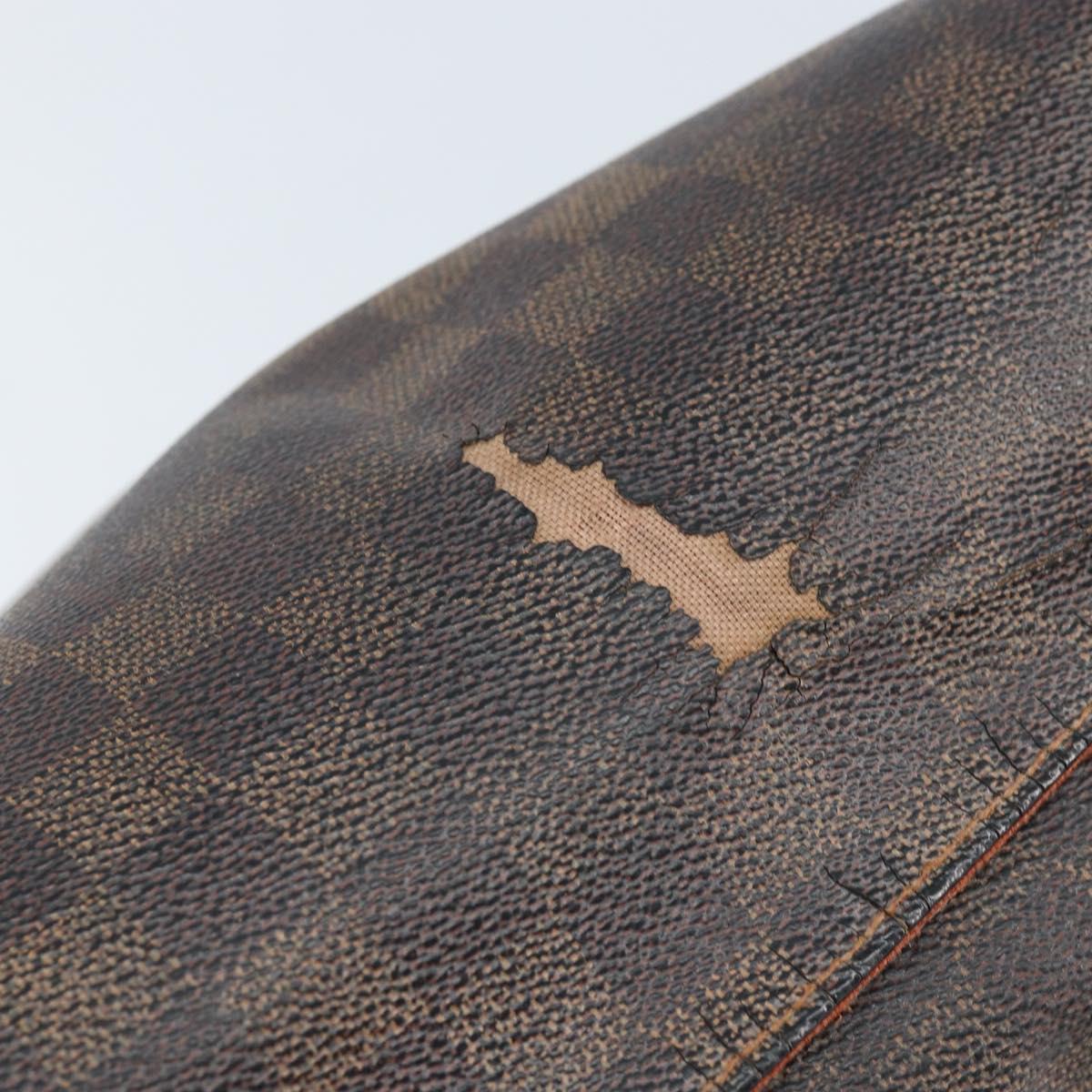 LOUIS VUITTON Damier Ebene Naviglio Shoulder Bag N45255 LV Auth BA11043