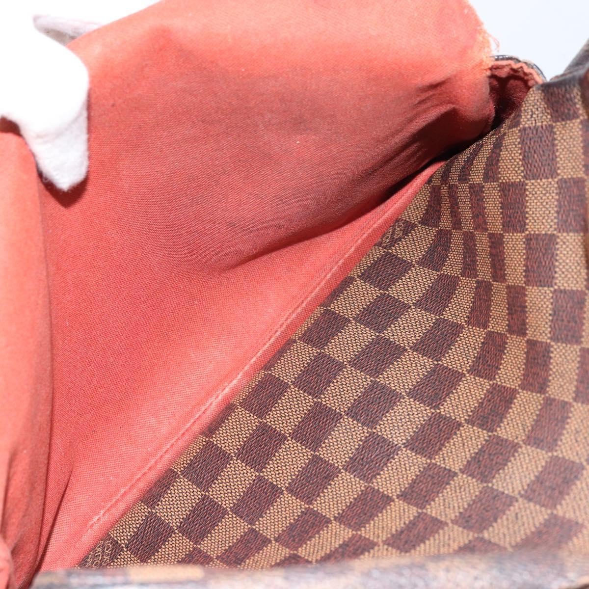 LOUIS VUITTON Damier Ebene Naviglio Shoulder Bag N45255 LV Auth BA11043