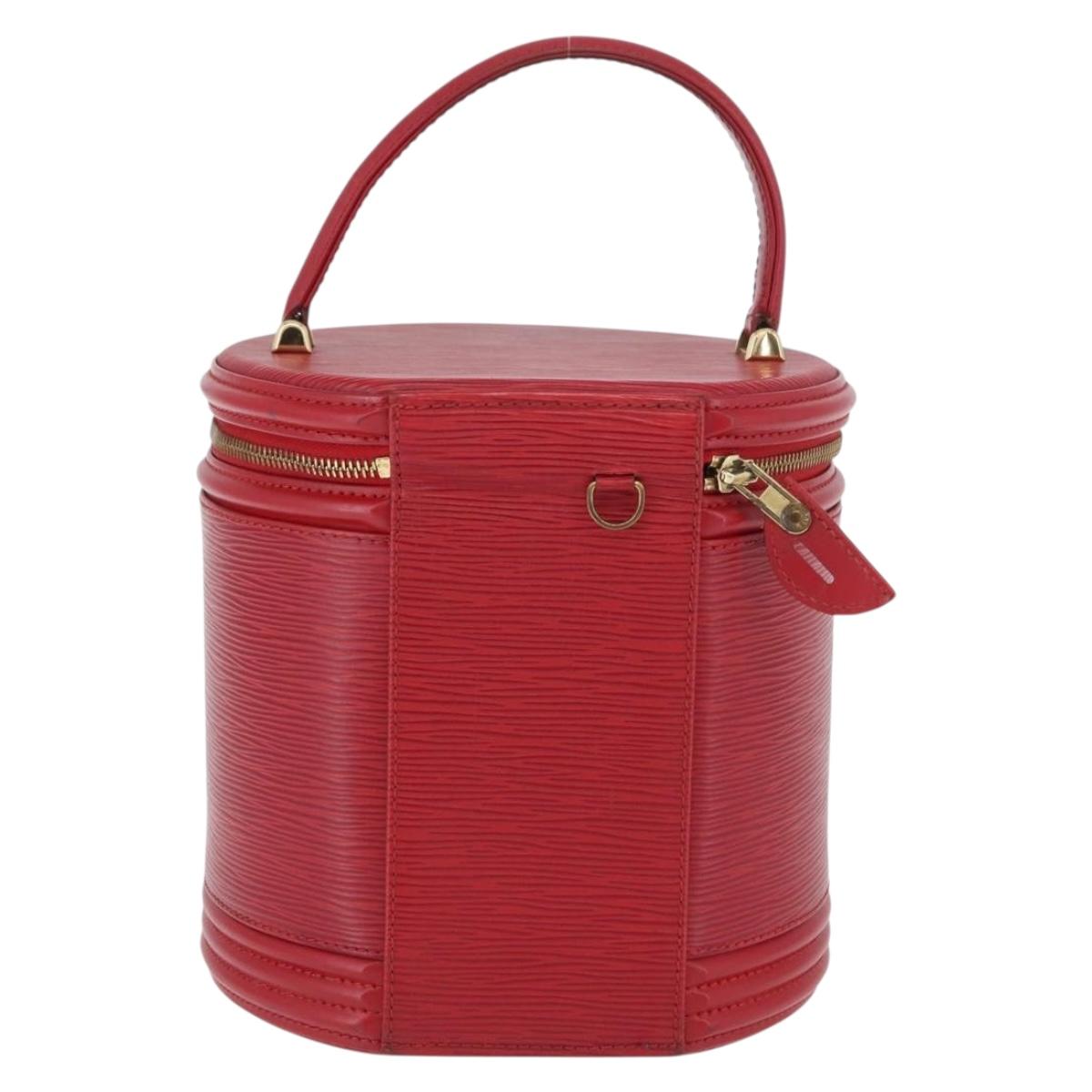 LOUIS VUITTON Epi Cannes Hand Bag Red M48037 LV Auth BA11044