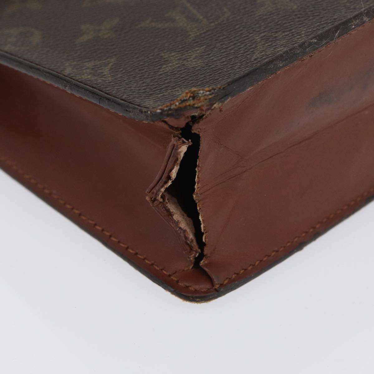 LOUIS VUITTON Monogram Pochette Homme Clutch Bag M51795 LV Auth BA11049