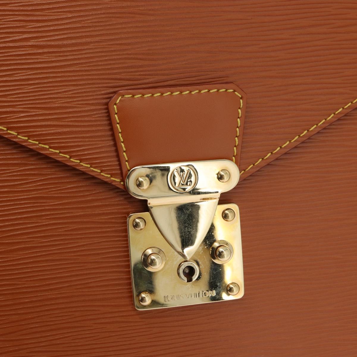 LOUIS VUITTON Epi Porte Documents Bandouliere Briefcase M54468 Auth BA11052
