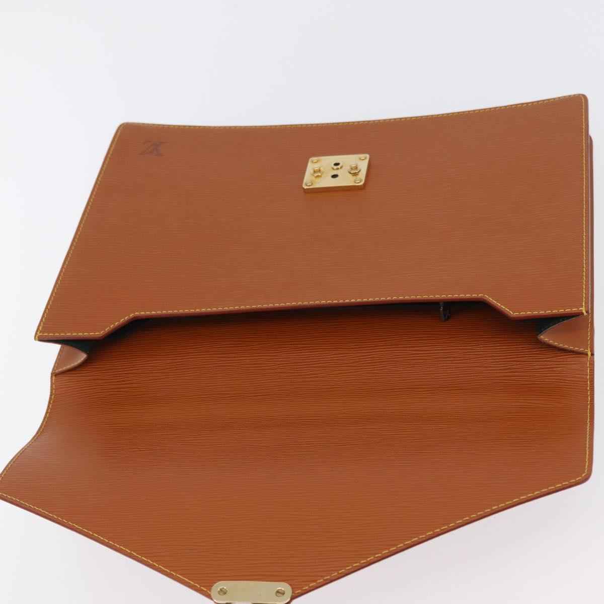 LOUIS VUITTON Epi Porte Documents Bandouliere Briefcase M54468 Auth BA11052