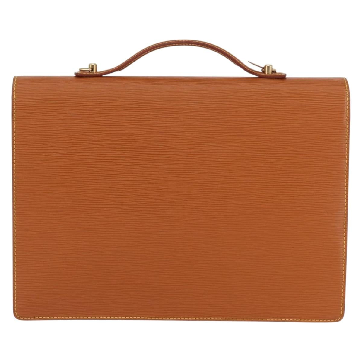LOUIS VUITTON Epi Porte Documents Bandouliere Briefcase M54468 Auth BA11052
