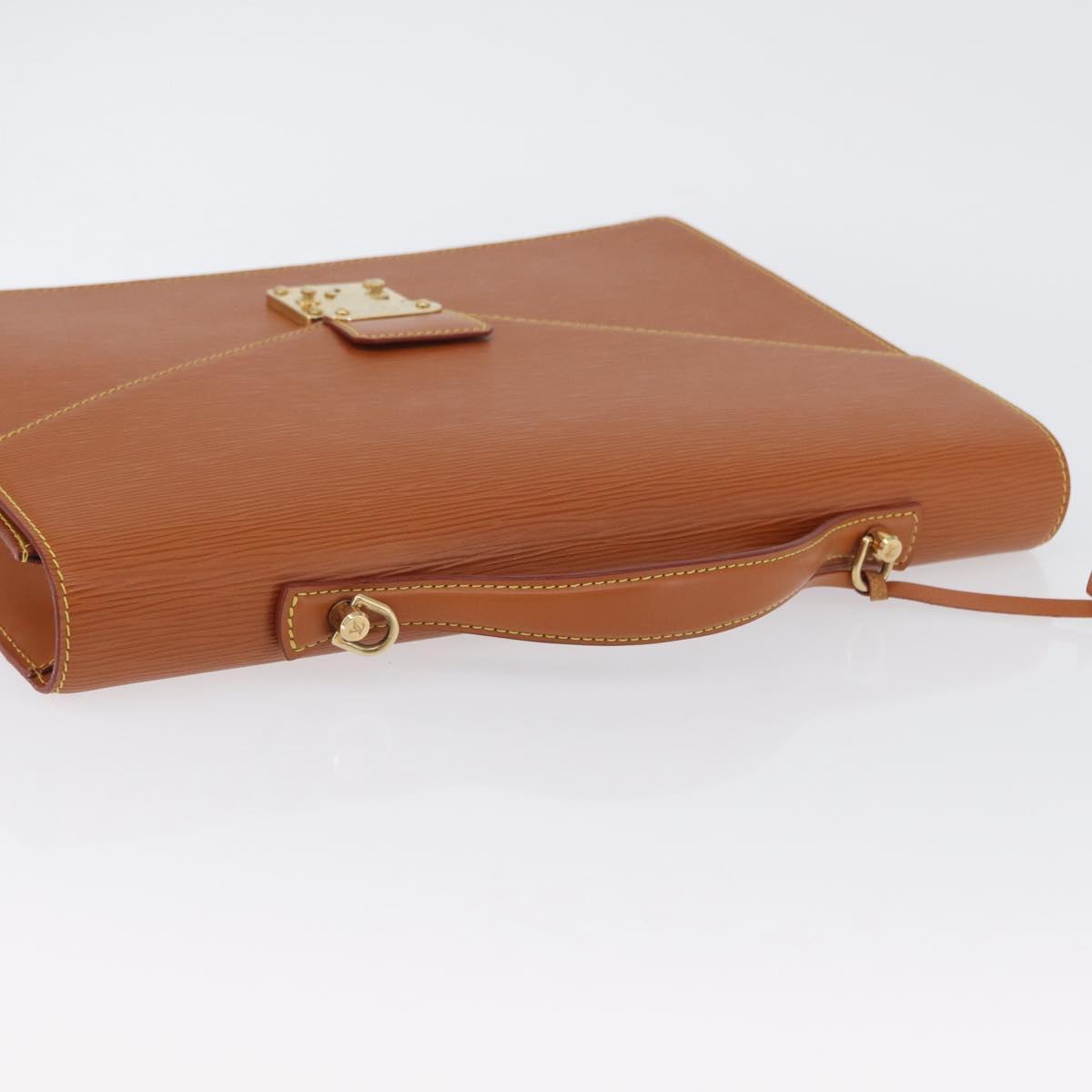 LOUIS VUITTON Epi Porte Documents Bandouliere Briefcase M54468 Auth BA11052