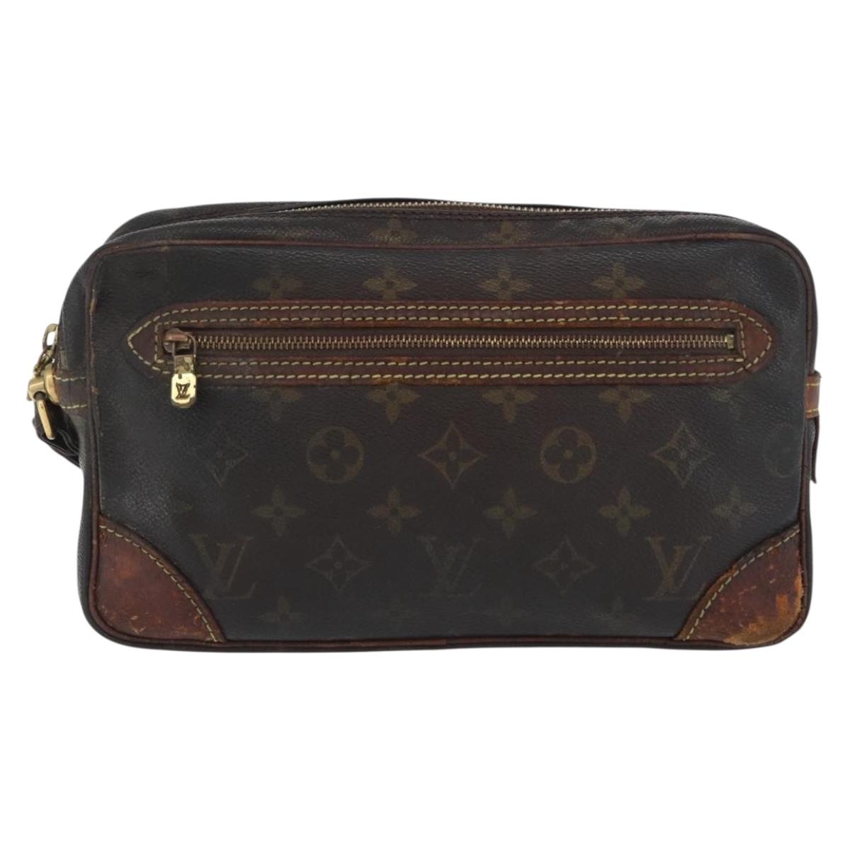 LOUIS VUITTON Monogram Marly Dragonne GM Clutch Bag M51825 LV Auth BA11061