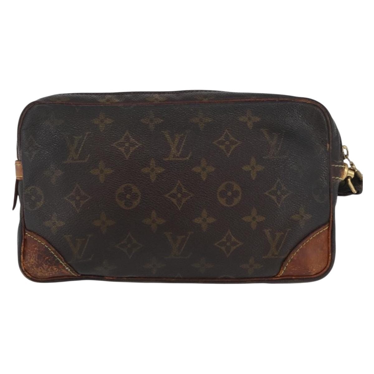 LOUIS VUITTON Monogram Marly Dragonne GM Clutch Bag M51825 LV Auth BA11061