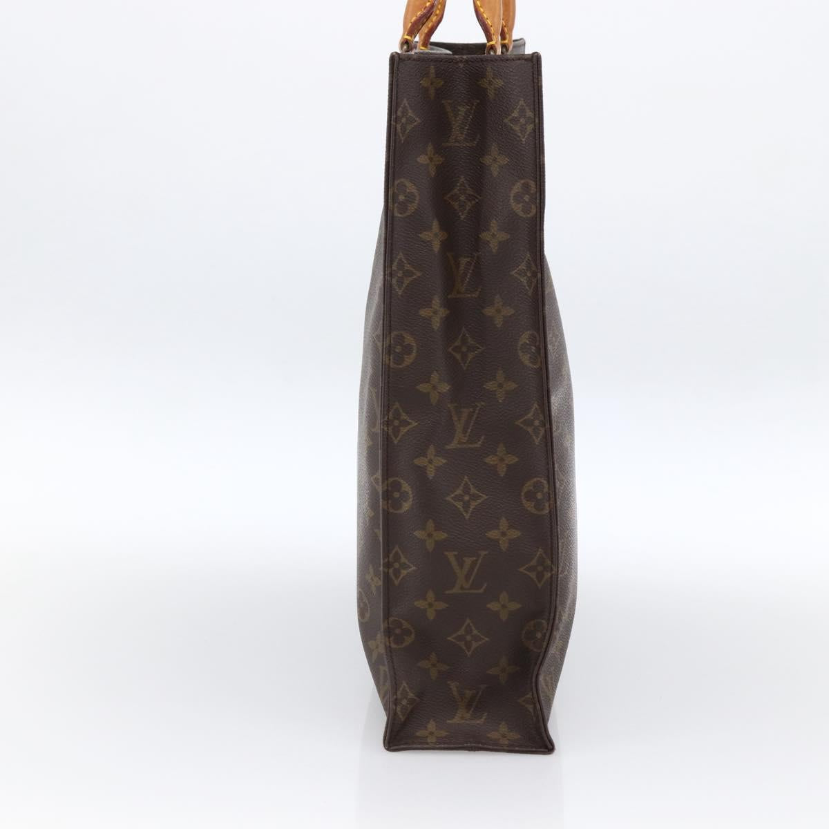 LOUIS VUITTON Monogram Sac Plat Hand Bag M51140 LV Auth BA11074