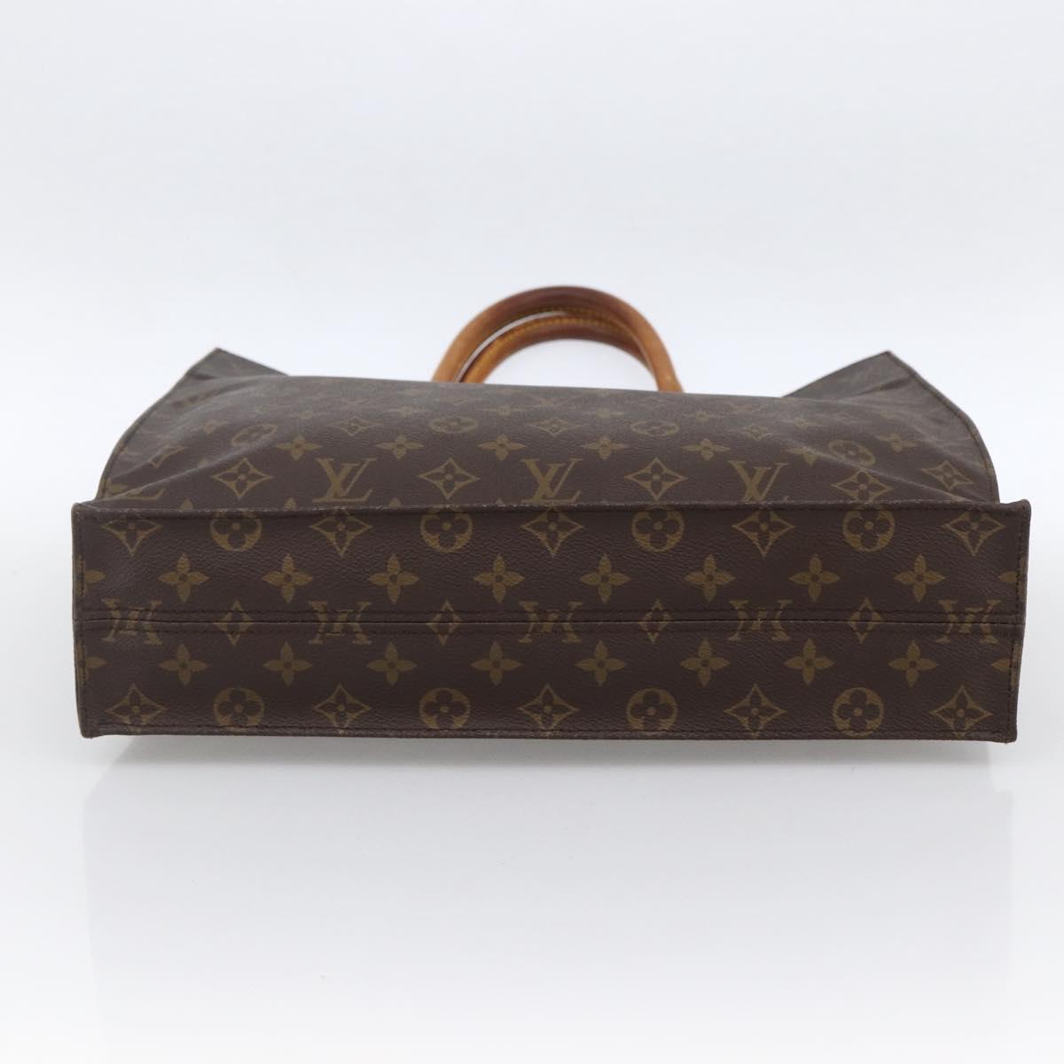 LOUIS VUITTON Monogram Sac Plat Hand Bag M51140 LV Auth BA11074