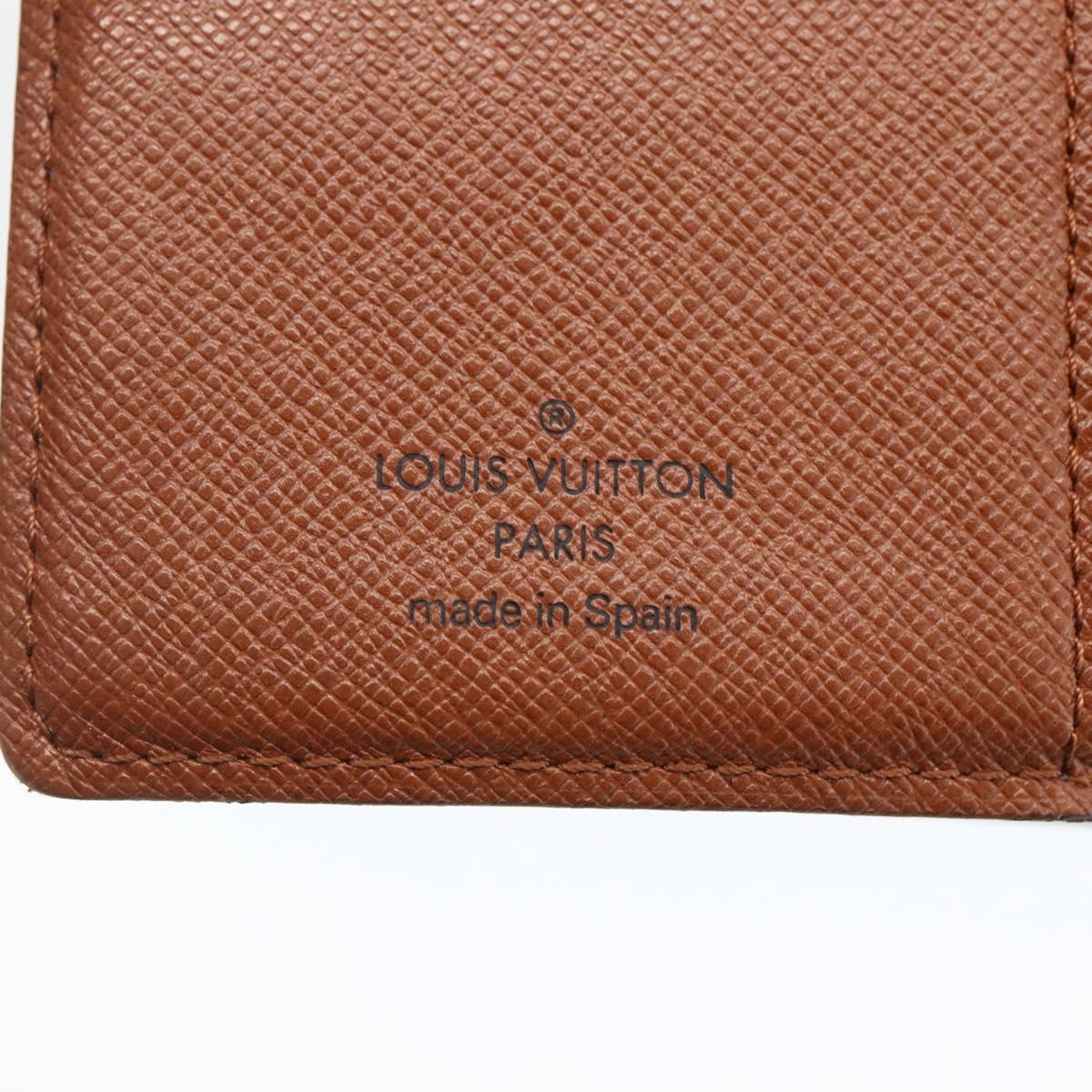 LOUIS VUITTON Monogram Agenda PM Day Planner Cover R20005 LV Auth BA11076