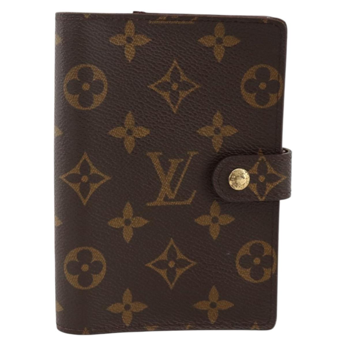 LOUIS VUITTON Monogram Agenda PM Day Planner Cover R20005 LV Auth BA11076