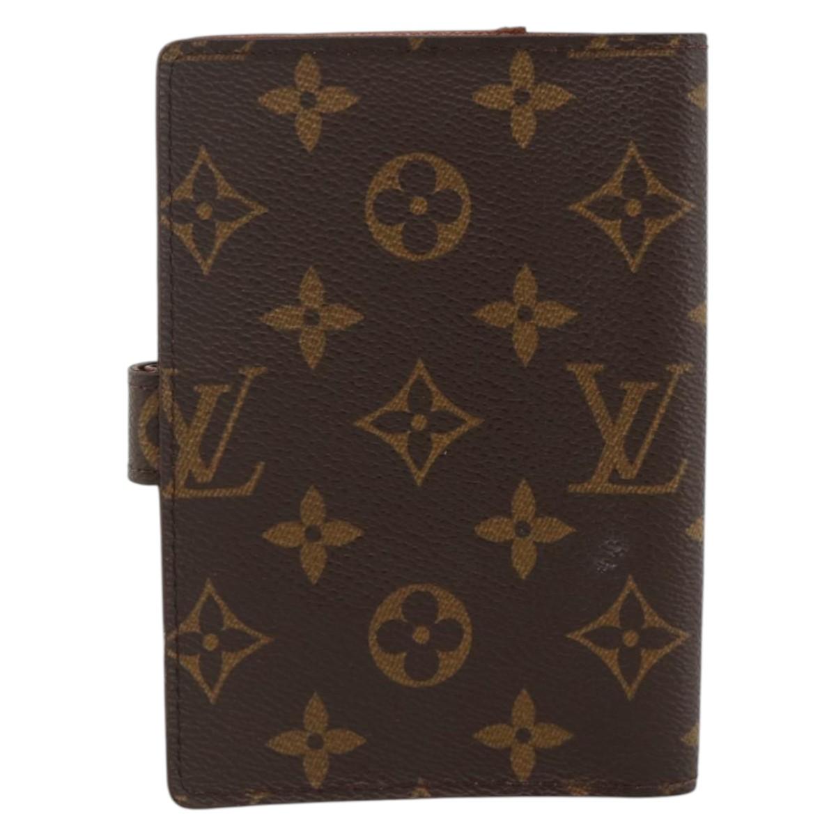LOUIS VUITTON Monogram Agenda PM Day Planner Cover R20005 LV Auth BA11076