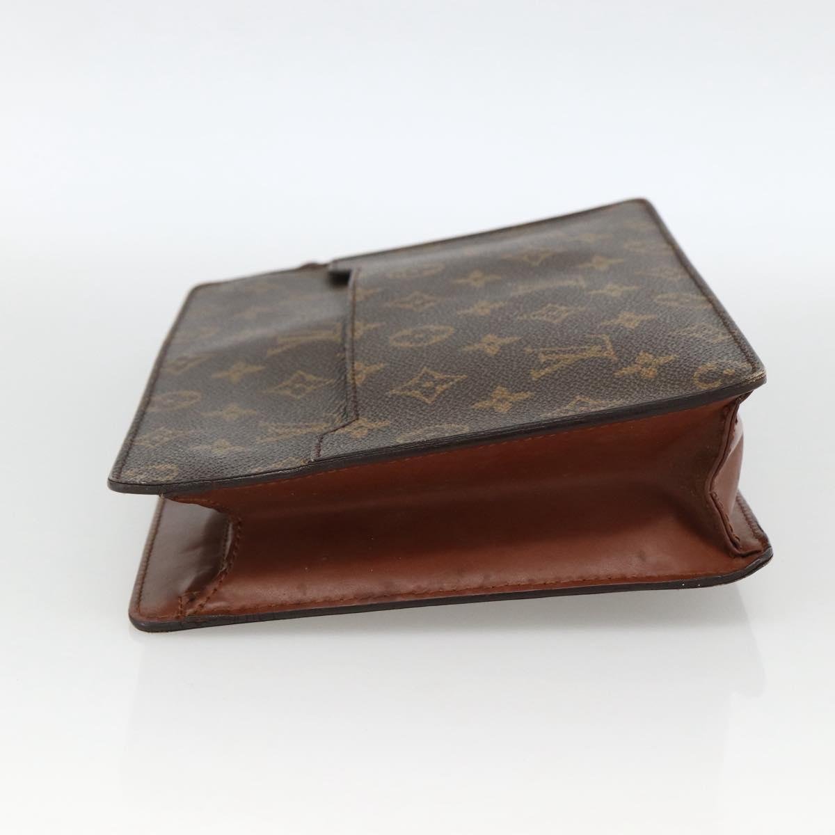 LOUIS VUITTON Monogram Pochette Homme Clutch Bag M51795 LV Auth BA11096
