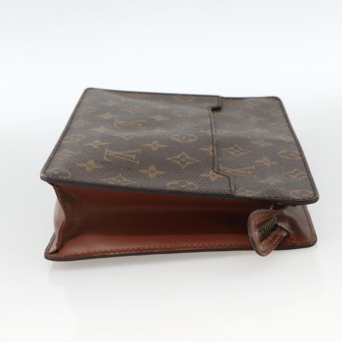 LOUIS VUITTON Monogram Pochette Homme Clutch Bag M51795 LV Auth BA11096