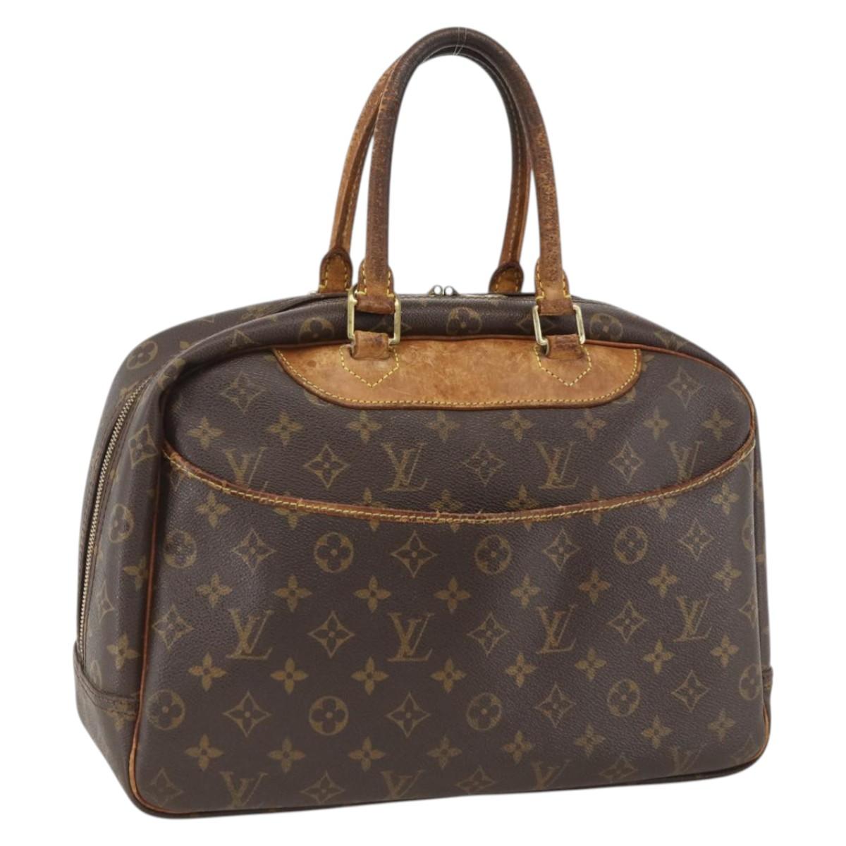 LOUIS VUITTON Monogram Deauville Hand Bag M47270 LV Auth BA11099