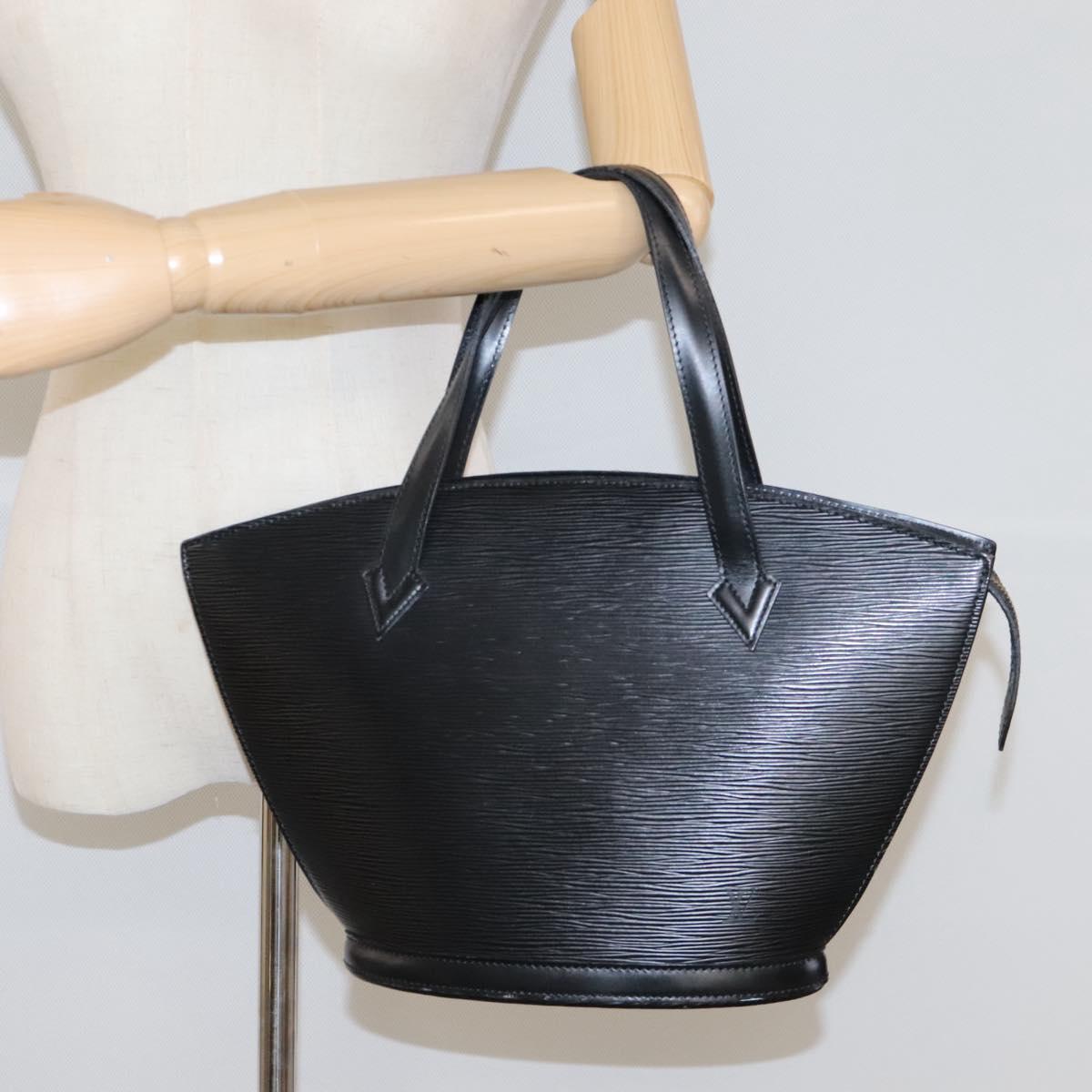 LOUIS VUITTON Epi Saint Jacques Shoulder Bag Black M50042 LV Auth BA1110