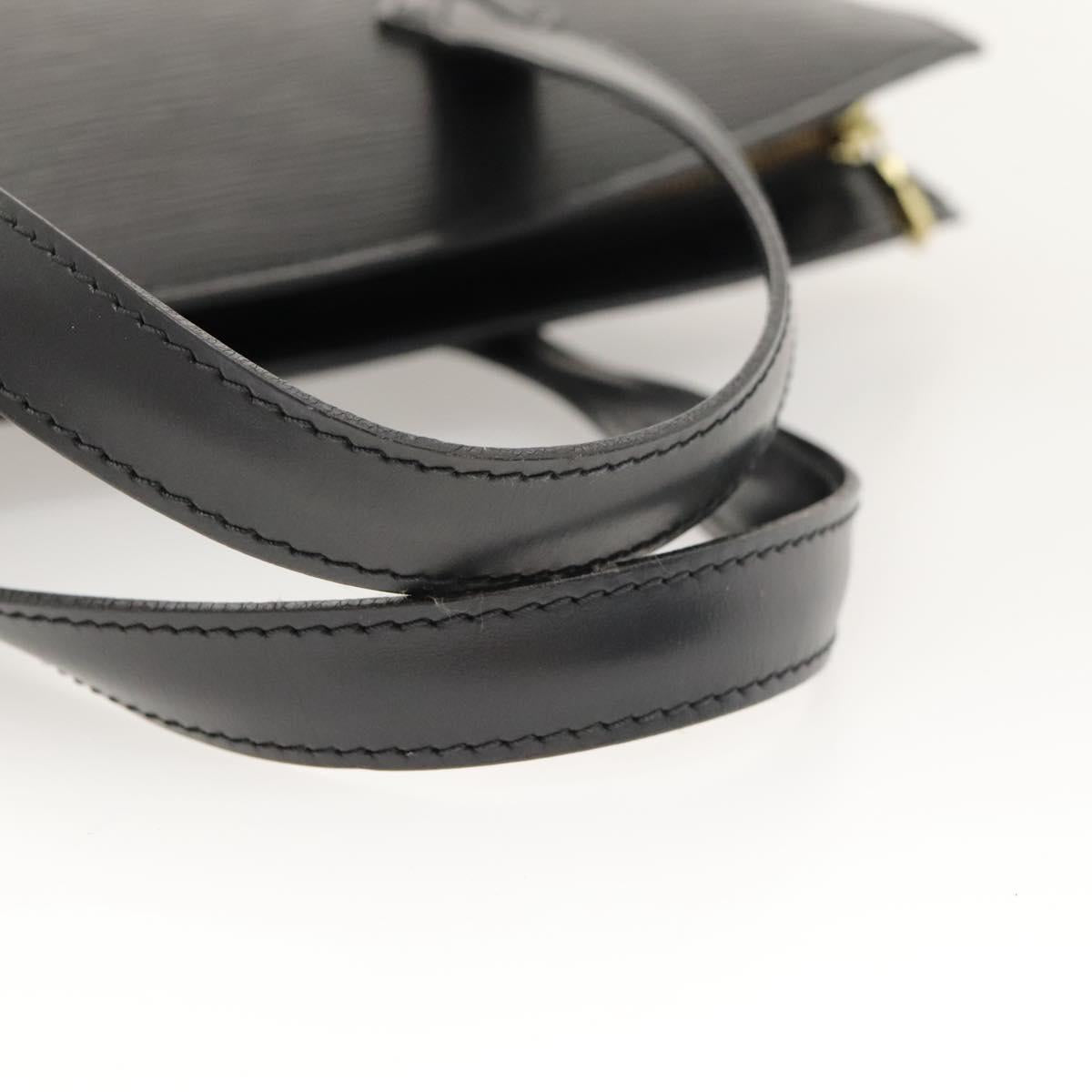 LOUIS VUITTON Epi Saint Jacques Shoulder Bag Black M50042 LV Auth BA1110