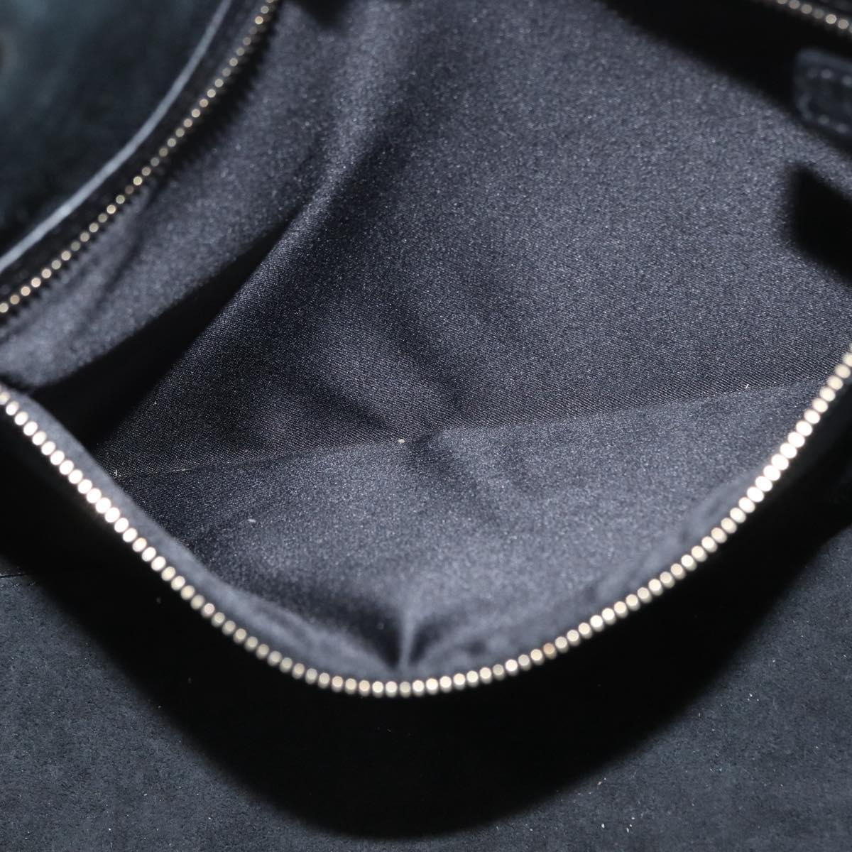 VALENTINO Rock Studs Tote Bag Leather Black Silver Auth BA11109