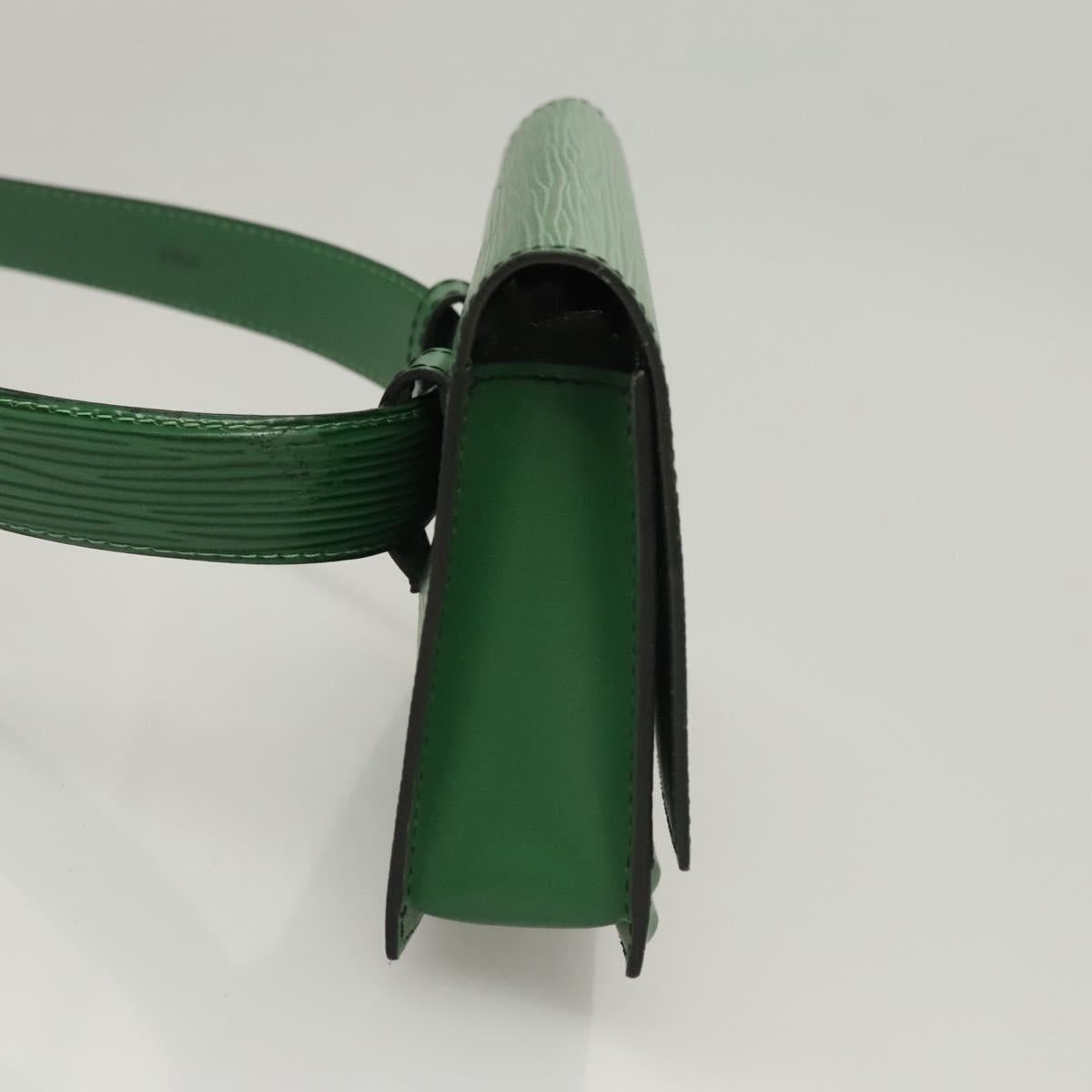 LOUIS VUITTON Epi Pochette Ceinture Tilshit Waist Bag Green M52604 Auth BA1111