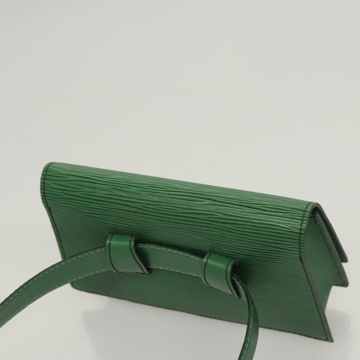 LOUIS VUITTON Epi Pochette Ceinture Tilshit Waist Bag Green M52604 Auth BA1111