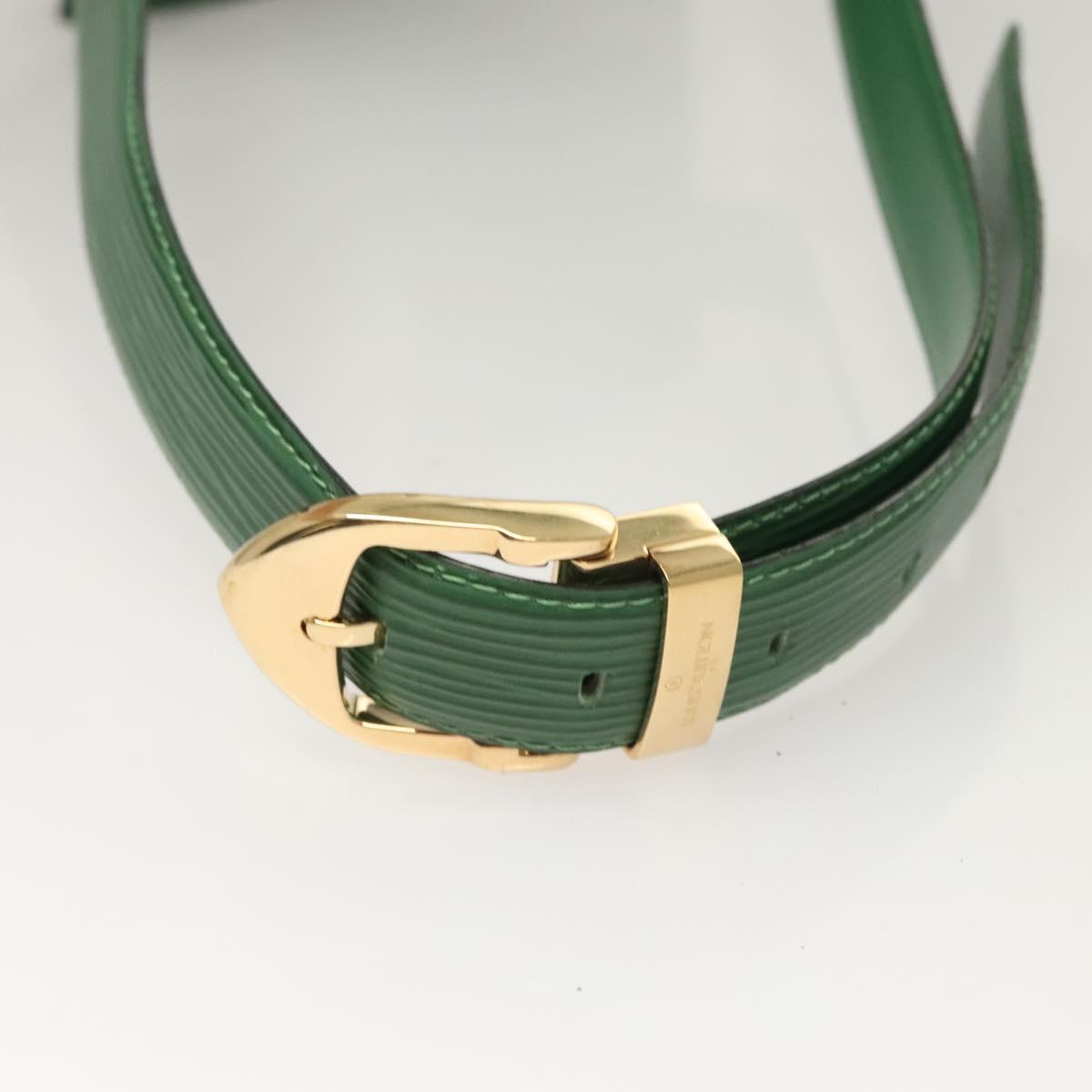 LOUIS VUITTON Epi Pochette Ceinture Tilshit Waist Bag Green M52604 Auth BA1111