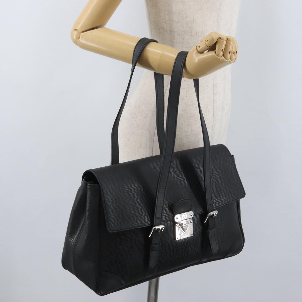 LOUIS VUITTON Epi Segur MM Hand Bag Black M58862 LV Auth BA11114