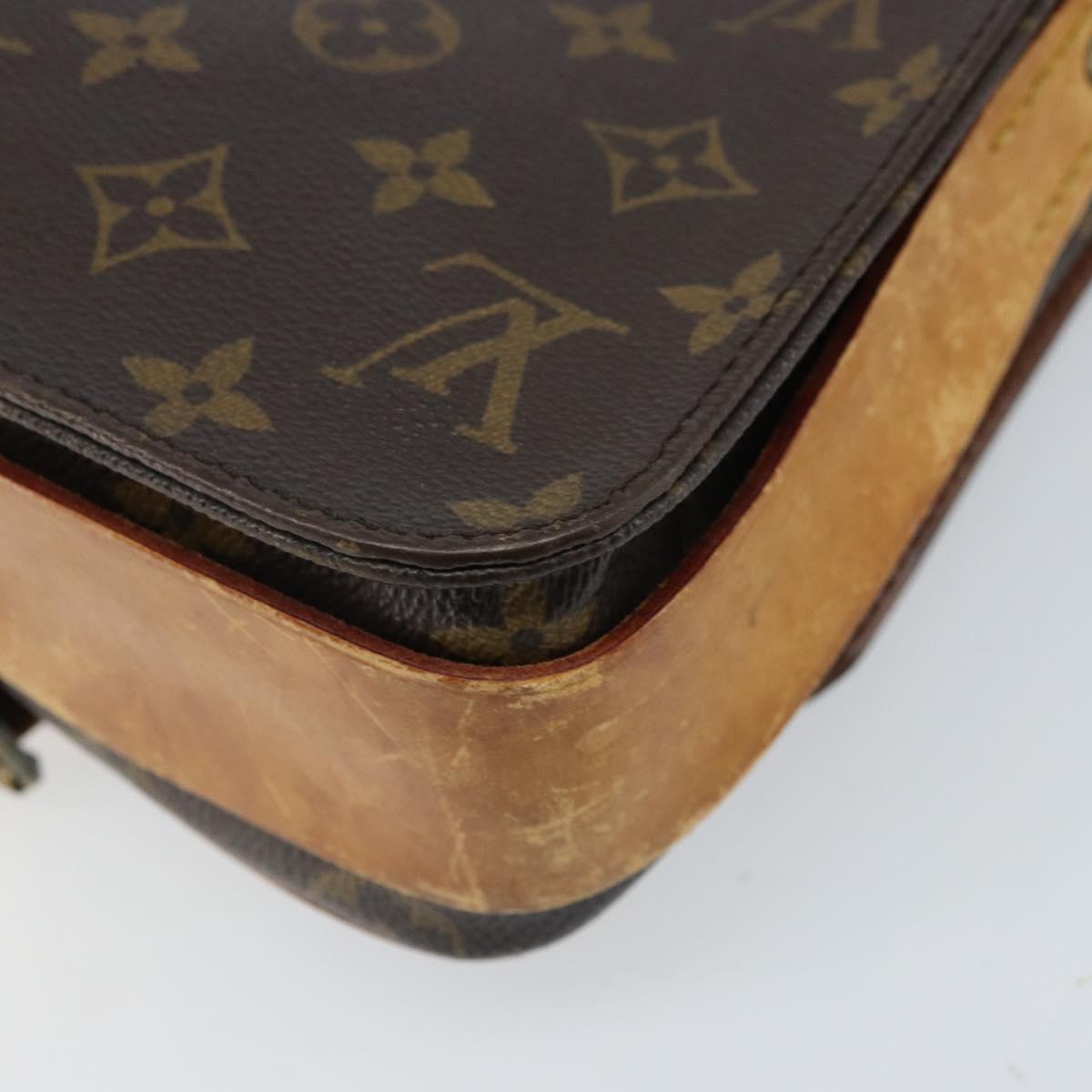 LOUIS VUITTON Monogram Cartouchiere MM Shoulder Bag M51253 LV Auth BA11124