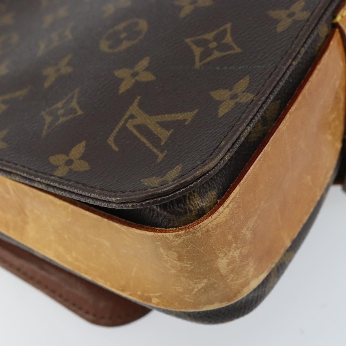 LOUIS VUITTON Monogram Cartouchiere MM Shoulder Bag M51253 LV Auth BA11124