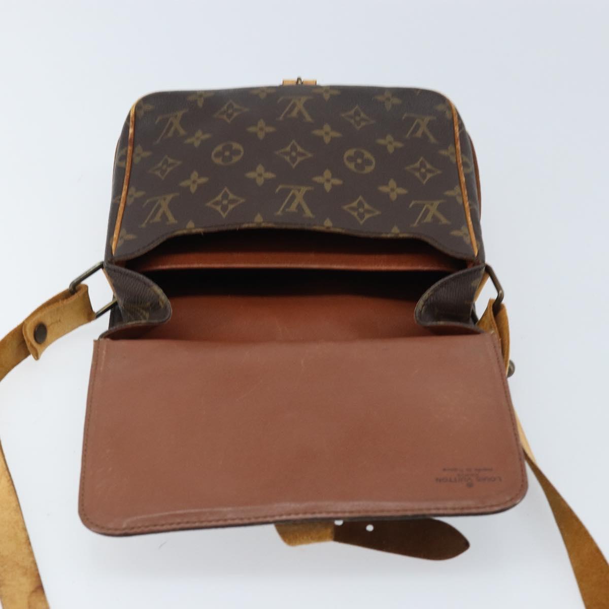 LOUIS VUITTON Monogram Cartouchiere MM Shoulder Bag M51253 LV Auth BA11124