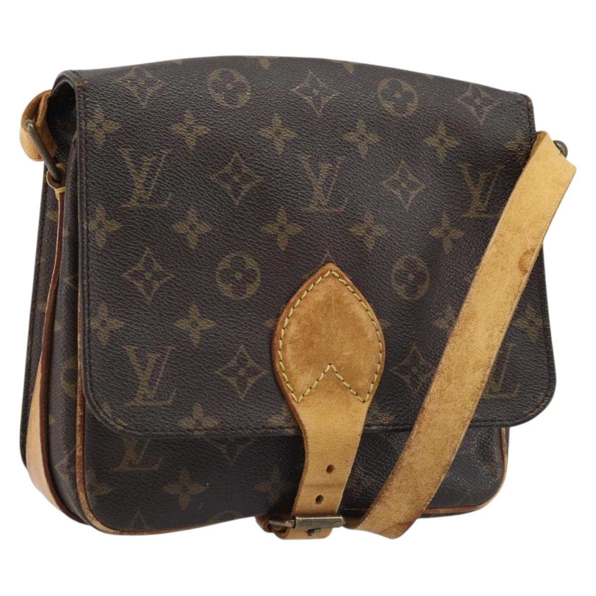 LOUIS VUITTON Monogram Cartouchiere MM Shoulder Bag M51253 LV Auth BA11124