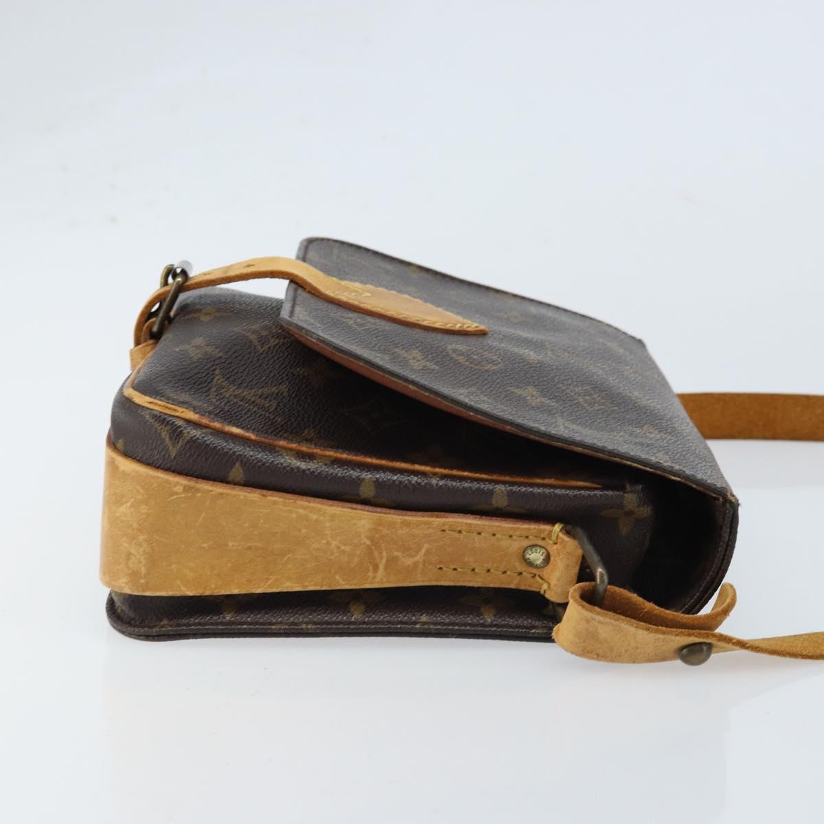 LOUIS VUITTON Monogram Cartouchiere MM Shoulder Bag M51253 LV Auth BA11124