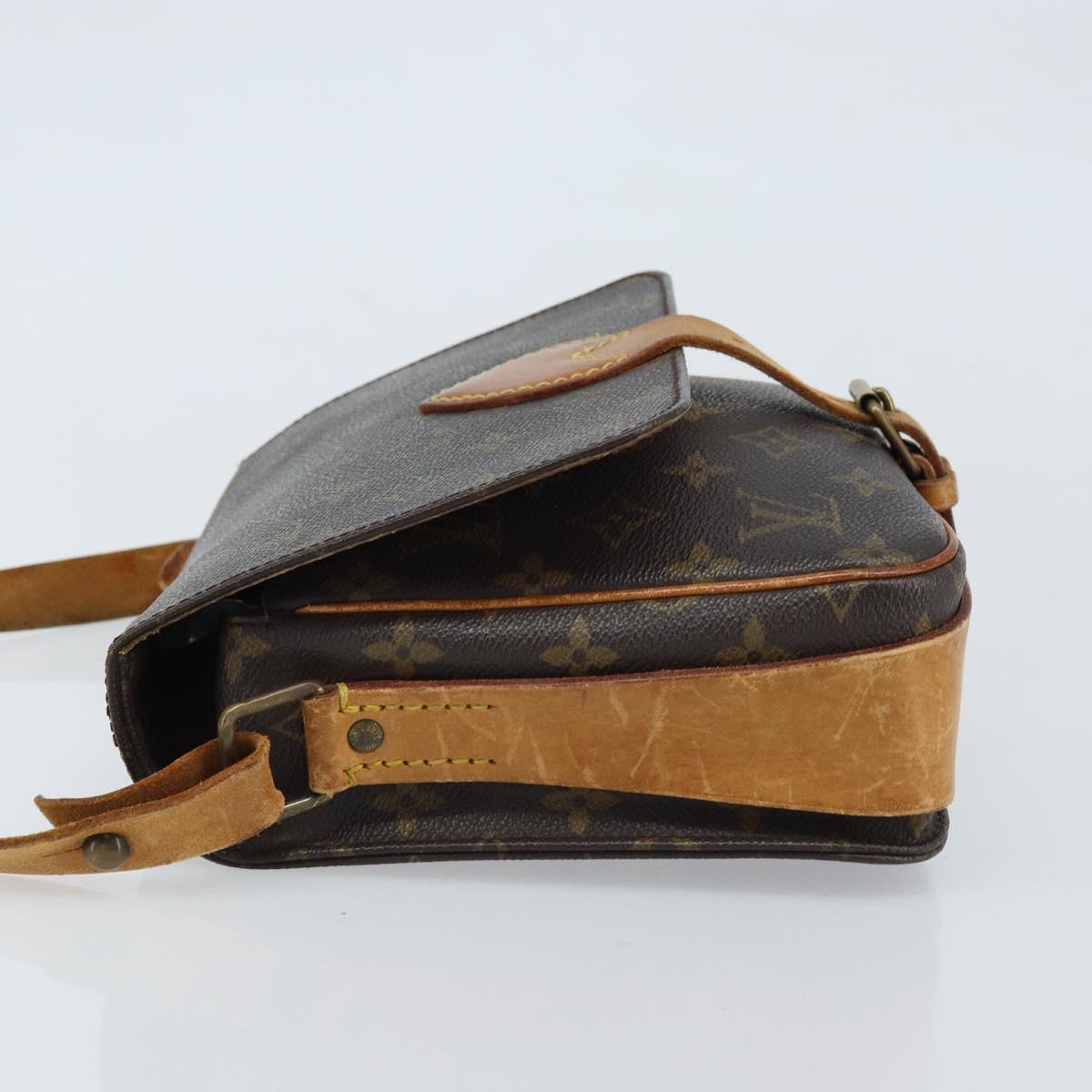 LOUIS VUITTON Monogram Cartouchiere MM Shoulder Bag M51253 LV Auth BA11126