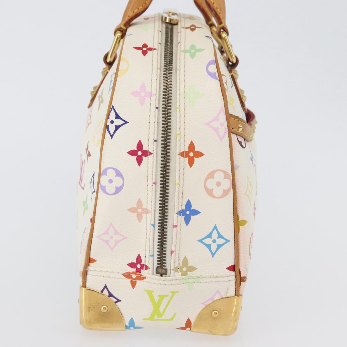 LOUIS VUITTON Monogram Multicolor Trouville Bag White M92663 LV Auth BA11135
