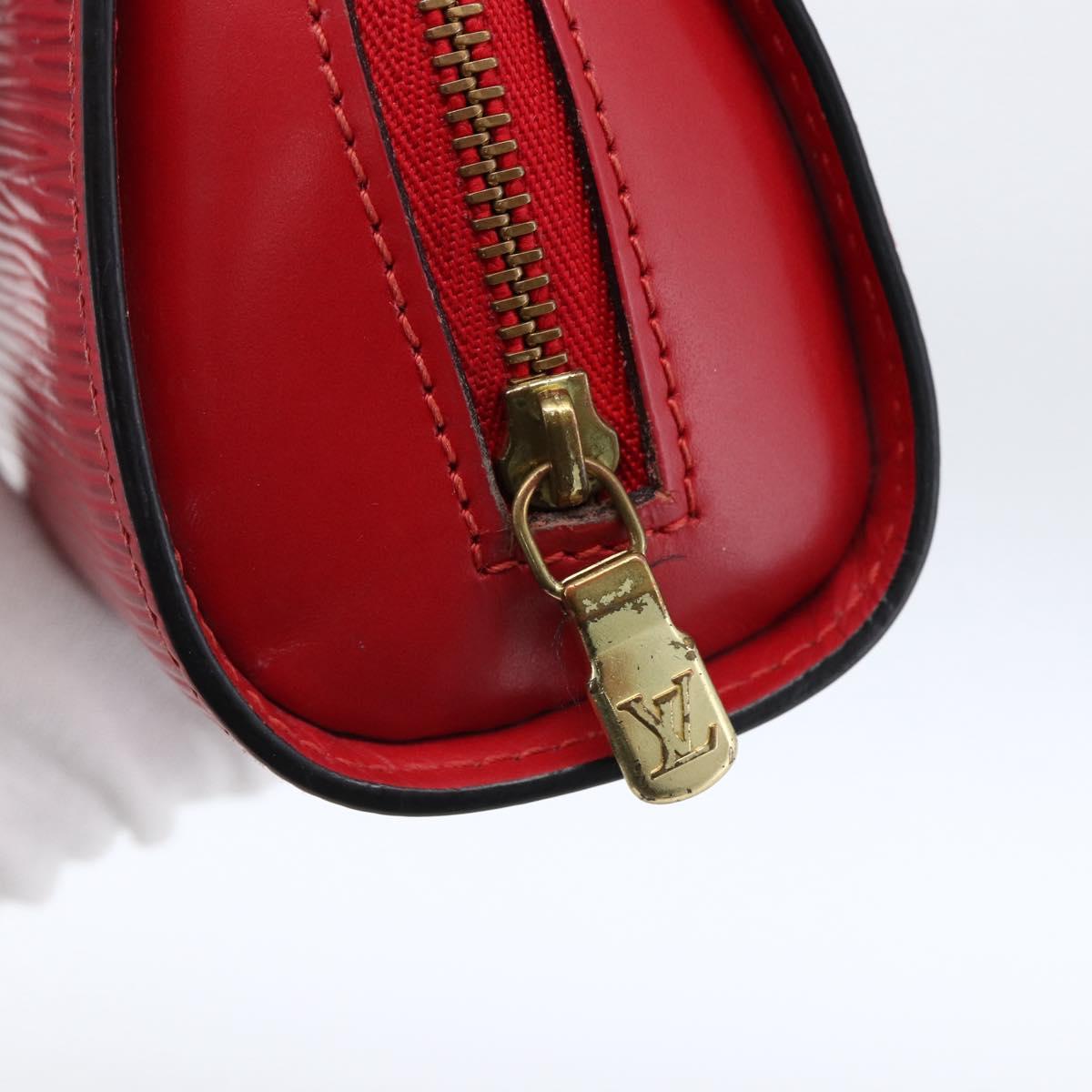LOUIS VUITTON Epi Dauphine PM Pouch Castilian Red M48447 LV Auth BA11147
