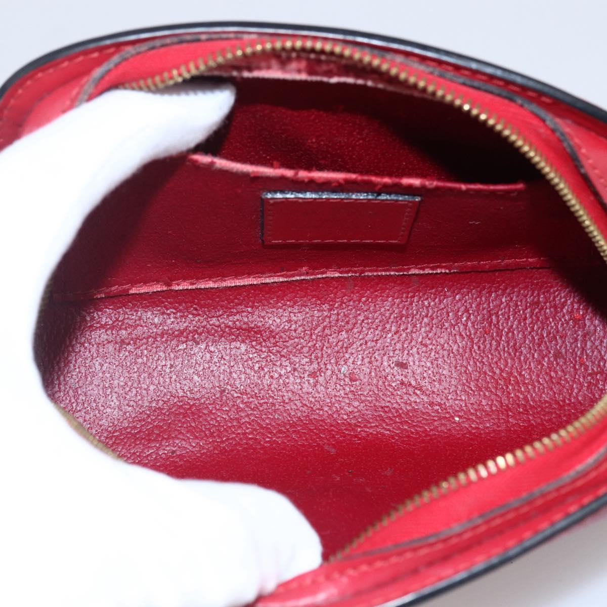 LOUIS VUITTON Epi Dauphine PM Pouch Castilian Red M48447 LV Auth BA11147